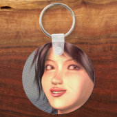 アニメ少女 キーホルダー (正面)