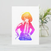 アニメ少女 招待状 (スタンド正面)