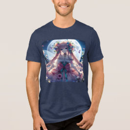 アニメ少女 花 月 フェアリー トライブレンドＴシャツ