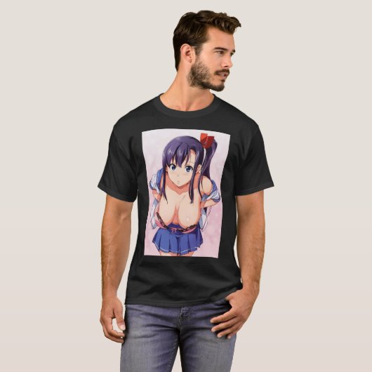 アニメ少女 Tシャツ (正面フル)
