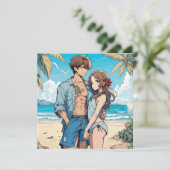 アニメ少年と少女 招待状 (スタンド正面)