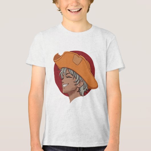 アニメ少年イラスト トライブレンドＴシャツ (正面)