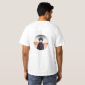 アニメ少年 砂漠の風景に立つ – アニメの進化 Tシャツ (裏面フル)