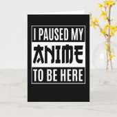 アニメ引用文デザイン |私はアニメを一時停止してここに来た カード (黄色い花)