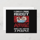 アニメ引用文デザイン |私はアニメ気にについて ポストカード (正面/裏面)