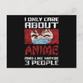 アニメ引用文デザイン |私はアニメ気にについて ポストカード (正面)