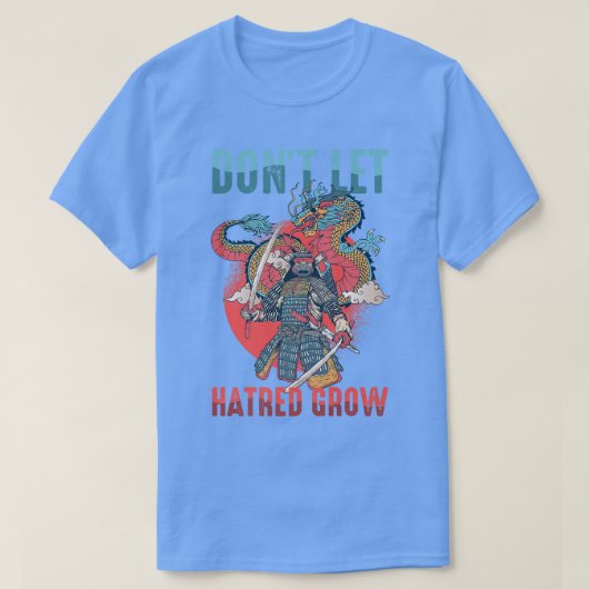 アニメ忍者は憎しみはサムライマンを育てない Tシャツ (デザイン正面)