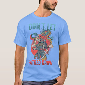 アニメ忍者は憎しみはサムライマンを育てない Tシャツ