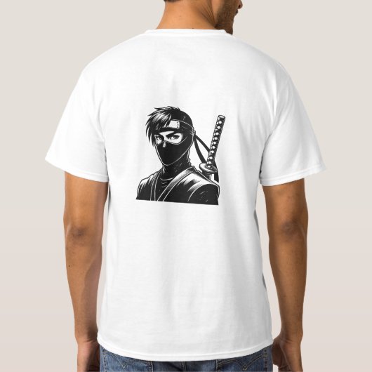 アニメ忍者ウォリアーマンガTシャツ Tシャツ (裏面)