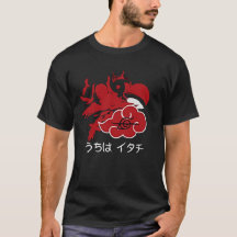 アニメ忍者カラスのシルエット グラフィックTシャツ