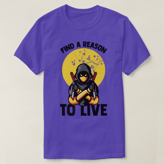 アニメ忍者マンガ侍 Tシャツ (デザイン正面)