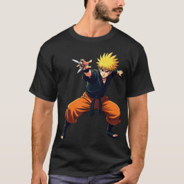 アニメ忍者戦士 – アクション満載の忍の戦士 Tシャツ