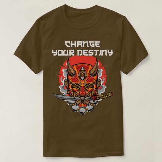 アニメ忍者 – 運命を変える – サムライス – Ma Tシャツ (デザイン正面)