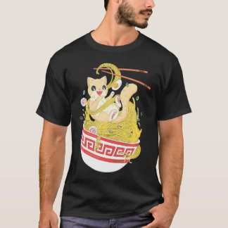 アニメ恋人かわいい物丼ラーメン麺ジャパネス Tシャツ