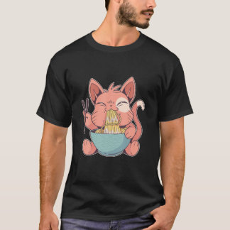 アニメ愛好家へのギフト猫ねこアニメかわいい Tシャツ