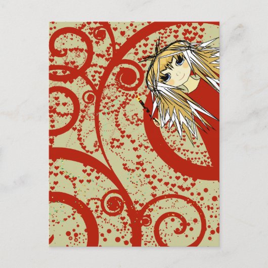 アニメ愛 – パーソナライズ ポストカード (正面)