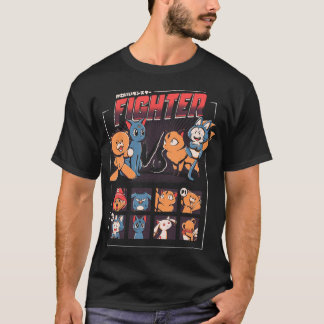 アニメ戦い Tシャツ