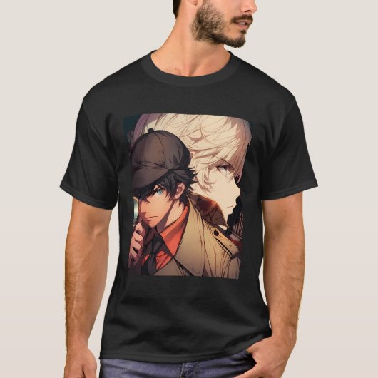 アニメ探偵私立探偵スース犯罪 Tシャツ (正面)