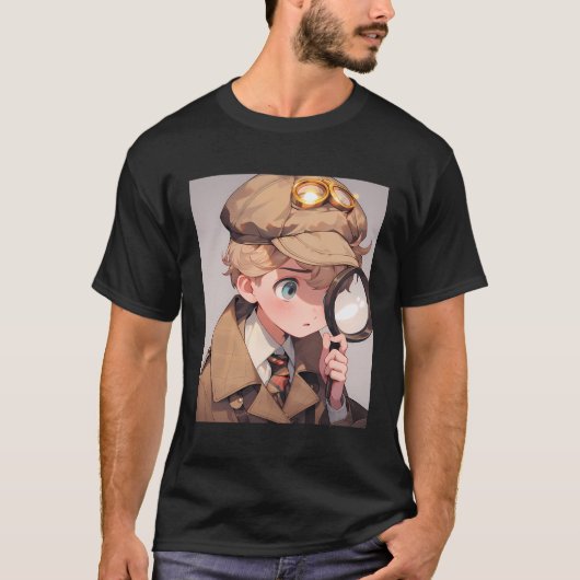 アニメ探偵私立探偵スース犯罪 Tシャツ (正面)