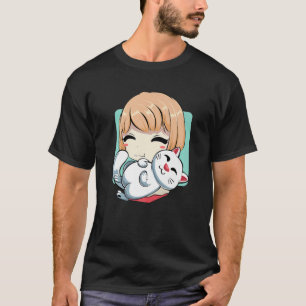 アニメ日本のガールキャットキットンアニメーションコスプレP Tシャツ
