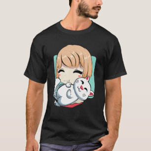 アニメ日本のガールキャットキットンアニメーションコスプレP Tシャツ