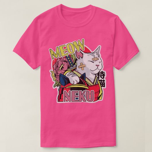 アニメ日本のキャットサムライ(2) Tシャツ (デザイン正面)