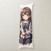 アニメ日本のスクールガール ボディピロー (裏面 (縦))