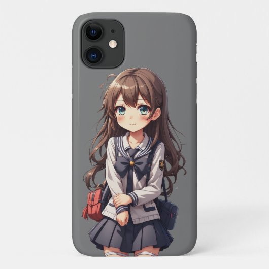 アニメ日本のスクールガール Case-Mate iPhoneケース (裏面)