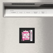 アニメ日本のストロベリーミルクカートンかわいい牛 マグネット (インサイチュ (食洗機))