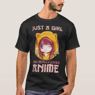 アニメ日本のマンガかわいいガールズギフトオタクアニメ Tシャツ