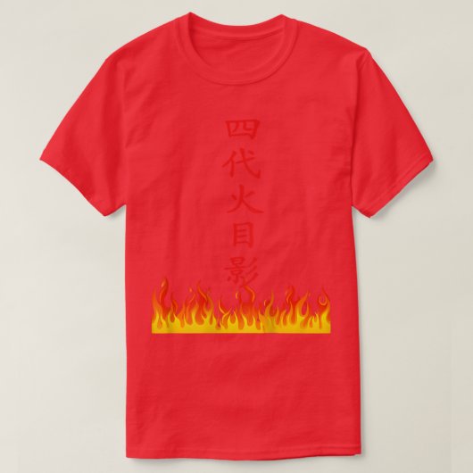 アニメ日本忍者ヒーロー火影侍サイン Tシャツ (デザイン正面)
