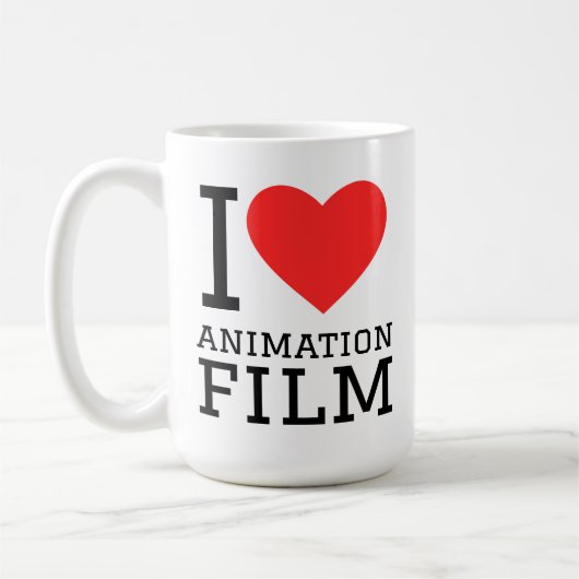 アニメ映画が好き コーヒーマグカップ (左)