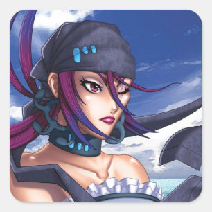 アニメ海賊ポートホール スクエアシール