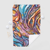 アニメ溶融性プラスチックのテクスチャー鮮やか、カラー ゴルフタオル (インサイチュ)