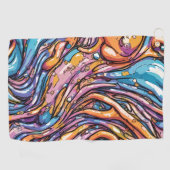 アニメ溶融性プラスチックのテクスチャー鮮やか、カラー ゴルフタオル (横)