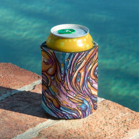 アニメ溶融性プラスチックのテクスチャー鮮やか、カラー 缶クーラー (インサイチュ プール)