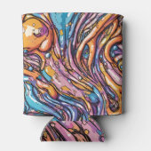 アニメ溶融性プラスチックのテクスチャー鮮やか、カラー 缶クーラー (裏面)