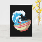 アニメ漫画ラーメンかわいい日本オタクファッション カード (黄色い花)