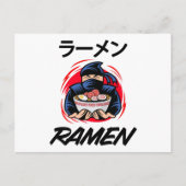 アニメ漫画ラーメンかわいい日本オタク忍者 ポストカード (正面)
