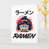 アニメ漫画ラーメン かわいい オタク 忍者 カード (黄色い花)