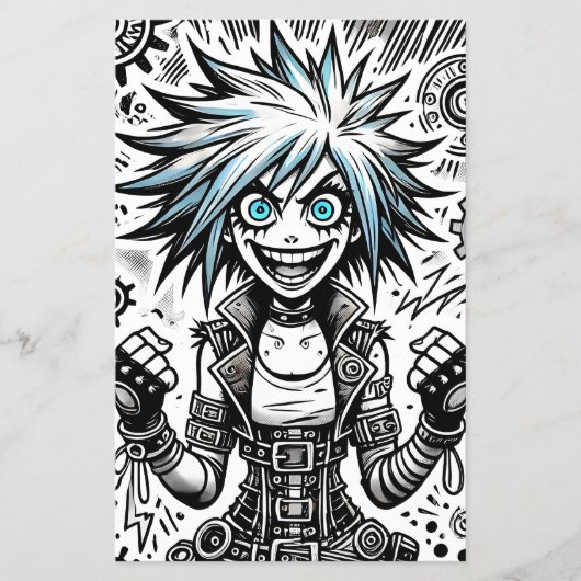 アニメ漫画陽気なアートオリジナルblu_eyes black_a チラシ (正面)