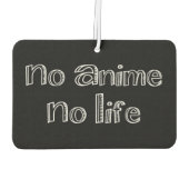 アニメ無しで救命用のフレッシュは出ない カーエアーフレッシュナー (裏面)