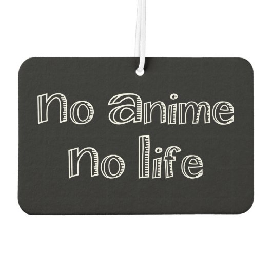 アニメ無しで救命用のフレッシュは出ない カーエアーフレッシュナー (裏面)