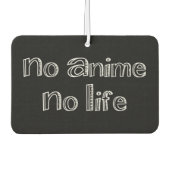 アニメ無しで救命用のフレッシュは出ない カーエアーフレッシュナー (正面)