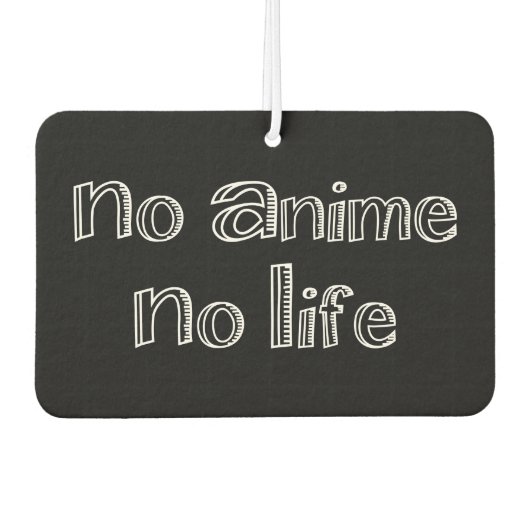 アニメ無しで救命用のフレッシュは出ない カーエアーフレッシュナー (正面)