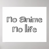 アニメ無しのポスター ポスター (正面)