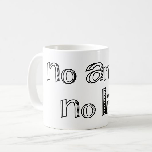 アニメ無しコーヒーのマグカップ コーヒーマグカップ (正面左)