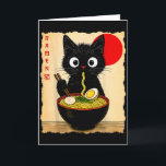 アニメ猫ラーメン 面白い日本のアニメ猫 グラフィックTシャツ カード<br><div class="desc">アニメ猫ラーメン 日本のアニメ猫 グラフィックTシャツ アニメギフト</div>
