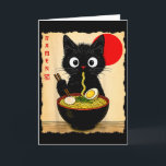 アニメ猫ラーメン 面白い日本のアニメ猫 グラフィックTシャツ カード<br><div class="desc">アニメ猫ラーメン 日本のアニメ猫 グラフィックTシャツ アニメギフト</div>