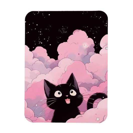 アニメ猫 マグネット (縦)